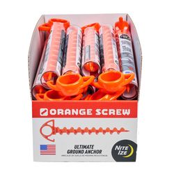Nite Ize Orange Screw Ground Anchor 20 pc