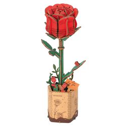 Robotime Red Rose Craft Kit Multicolored 106 pc