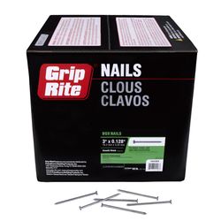 Grip-Rite 10D 3 in. Box Hot-Dipped Galvanized Steel Nail Flat Head 50 lb