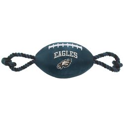 Pets First NFL For Dog Green Nylon Philadelphia Eagles Football Dog Toy 1 pk