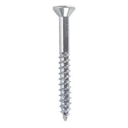 HILLMAN No. 12 Ga. X 2 in. L Phillips Zinc-Plated Coarse Wood Screws 100 pk