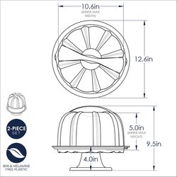 Nordic Ware Bundt Clear Cake Stand 1 pk