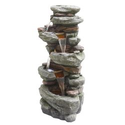 Alpine Polyresin Assorted Fountain with LED Light