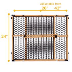 Safety 1st Multicolored 24 in. H X 28-42 in. W Wood Child Safety Gate
