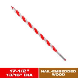 Diablo Dura-Tip 13/16 in. D X 17.5 in. L Auger Bit High Speed Steel 1 pc