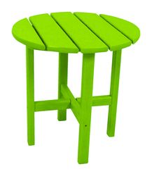 Ivy Terrace Classics Green Round HDPE Contemporary Side Table