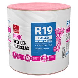 Owens Corning 23 in. W X 470 in. L X 6.25 in. 19 Kraft Faced Fiberglass Insulation Roll 75.07 sq ft