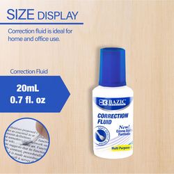 Bazic Products White Correction Fluid 1.4 oz 2 pk