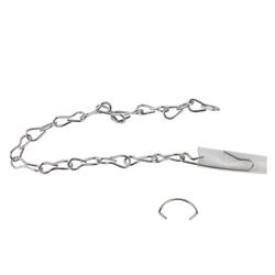 Plumb Pak Flapper Chain Silver Metal For Universal