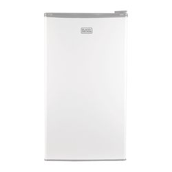 Black+Decker 3.2 cu ft White Steel Mini Refrigerator 85 W