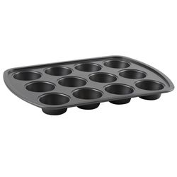 Trudeau Muffin Pan Gray 1 pc