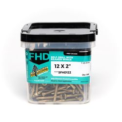 Big Timber No. 12 Sizes X 2 in. L Star Bronze Deep Wood Screws 340 pk