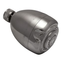 Niagara Conservation Brushed Nickel Plastic 3 settings Water Saving Showerhead 2 gpm