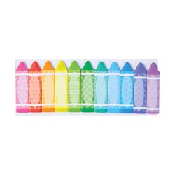 OOLY Note Pals Rainbow Crayons 2.13 in. W X 6.3 in. L Assorted Sticky Tabs 1 pad