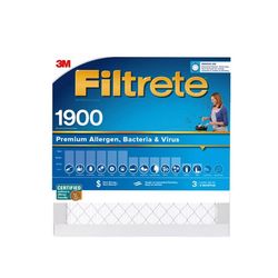 Filtrete 12 in. W X 12 in. H X 1 in. Polypropylene 1900 MPR Pleated Allergen Air Filter 1 pk