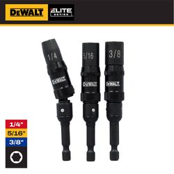 DEWALT ELITE SERIES Multi Size in. X 2-9/16 in. L Black Oxide Nut Driver Set 3 pc
