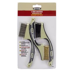 Hyde MAXXGRIP PRO 7.5 in. L Assorted Mini Brush Assortment Set