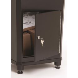 Architectural Mailboxes Elephantrunk Modern Cast Aluminum Surface Mount Black Drop Box
