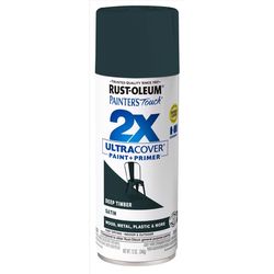 Rust-Oleum Painter's Touch Satin Deep Timber Paint+Primer Spray Paint 12 oz