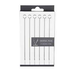 Viski Silver Stainless Steel Cocktail Picks
