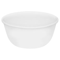 Corelle 12 oz Winter Frost Glass/Porcelain Soup/Dessert Cup Bowl 5.5 in. D 4 pk