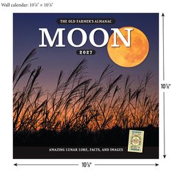 The Old Farmer's Almanac Yankee Publishing Moon Calendar 2027 Calendar