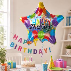 Anagram Balloons Balloon Bash Birthday Foil Balloon 1 pk