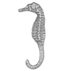 Laurey Oceana Sea Horse Cabinet Knob 1 in. D 1 in. Silverado 1 pk