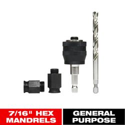 Diablo Snap Lock Plus Mandrel System 5/8 in to 6 in. 7/16 in. Hex 1 pc
