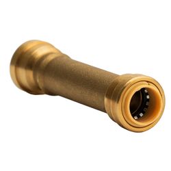 QuickFitting Push to Connect 1/2 in. PF Brass Slip Coupling