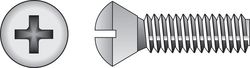 HILLMAN No. 1/4-20 in. X 3 in. L Phillips Oval Head Steel Machine Screws 50 pk