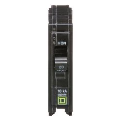 Square D QO 20 amps Plug In Single Pole Circuit Breaker