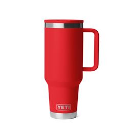 YETI Rambler 40 oz Rescue Red BPA Free Travel Straw Mug