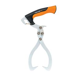 Fiskars 13 in. Steel Log Tongs Fiberglass Handle