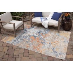 Signature Design by Ashley Wraylen 94 in. W X 120 in. L Multicolored Ethereal Polypropylene Rug