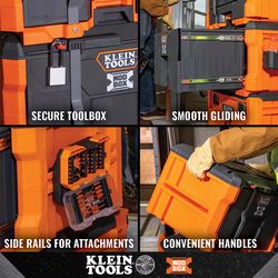 Klein Tools MODbox 22.3 in. Tool Box and Organizer Black