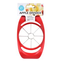 R&M International Red Plastic/Stainless Steel Apple Divider