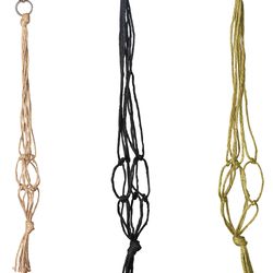 Primitive Planters Assorted Jute 18 in. H Sleek Plant Hanger 1 pk