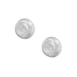 Spectrum Clear Towel Grabber 1 in. L Plastic