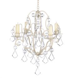Gallery of Light 15 in. H X 11 in. L Crystal Acrylic/Iron Decorative Candle Chandelier