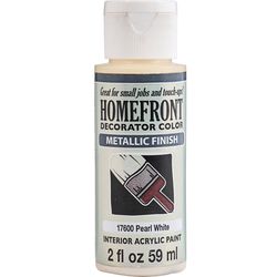 Homefront Metallic Pearl White Hobby Paint 2 oz