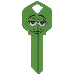 HILLMAN M&Ms House/Office Key Blank 66 Single For Kwikset Locks Green
