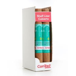 Con-Tact 4 ft. L X 18 in. W Brown Cork Self-Adhesive Textured Liner