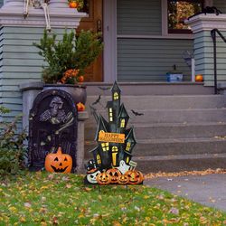 Glitzhome 32 in. Happy Halloween Yard Stake