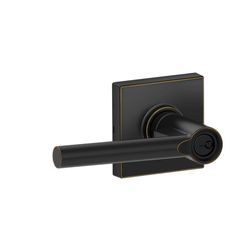 Schlage J Series Broadway/Collins Aged Bronze Entry Lever 1-3/4 in.