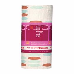 Con-Tact Grip Prints 4 ft. L X 18 in. W Blue/Brown Polka Dots Shelf Liner