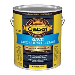 Cabot O.V.T. Solid Tintable Medium Base Oil-Based Alkyd Linseed Oil Stain 1 gal