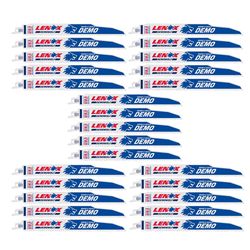 LENOX DEMOWOLF 9 in. Bi-Metal Reciprocating Saw Blade 6 TPI 25 pk