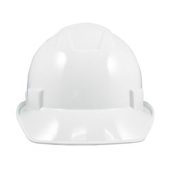 General Electric 4-Point Ratchet Cap Style Hard Hat White Vented