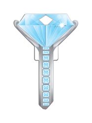 Lucky Line Diamond Ring House Key Blank 68 Single For Schlage Locks Multicolored